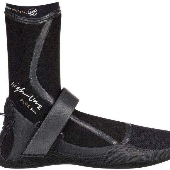 QUIKSILVER Highline Plus 5mm Round Toe Boots Black (Size: 10) - Picture 2 of 5